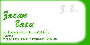 zalan batu business card